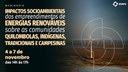 Webinário "Impactos socioambientais dos empreendimentos de energias renováveis sobre as comunidades quilombolas, indígenas, tradicionais e campesinas​" - Dia 3