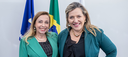 A procuradora-geral da República Elizeta Ramos e a procuradora regional da República Denise Neves Abade, atual diretora-geral da ESMPU