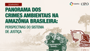 Seminário "Panorama dos Crimes Ambientais na Amazônia Brasileira: Perspectiva do Sistema de Justiça"