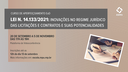 Webinar "LEI 14.133/2021: Inovações no regime jurídico de licitações e contratos e suas potencialidades"