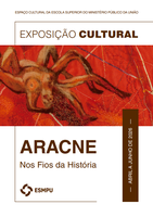 Capa catálogo "Exposição Aracne" Capa catálogo "Exposição Aracne"