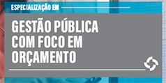 Imagem ilustrativa da Especialização em Gestão Pública com Foco em Orçamento, com link para a página do curso.