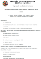 Capa relatório CIDH