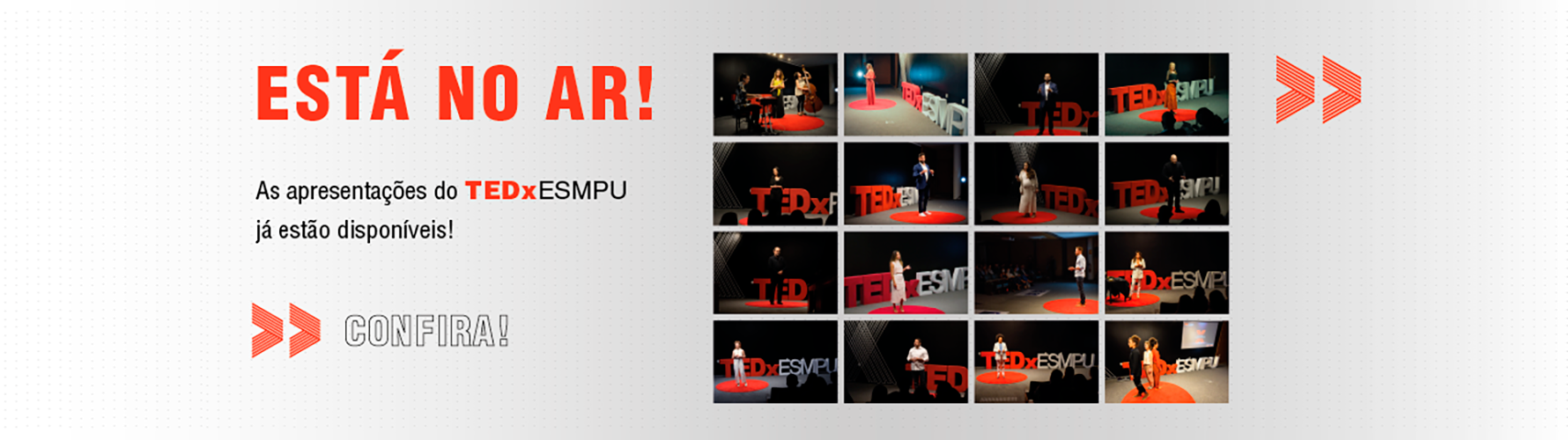 Está no ar! Assista as palestras do TEDxESMPU